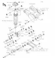 SUSPENSION  450 kawasaki-moto 2023 KX450 30
