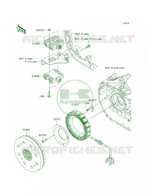 Generator Kawasaki MOTOS 2000 2007 Vulcan 2000  VN2000A7F