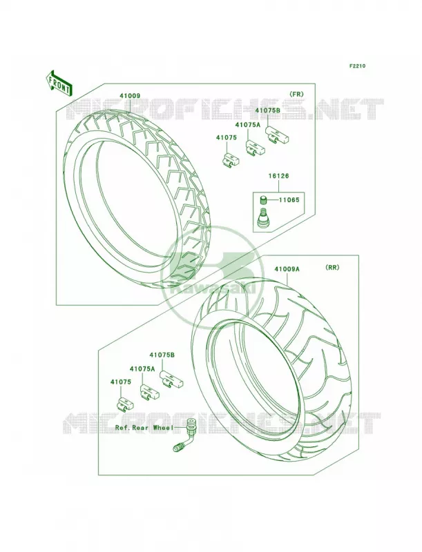 Tires Kawasaki MOTOS 2000 2007 Vulcan 2000 Classic  VN2000E7F