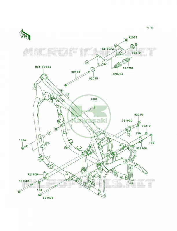 Engine Mount Kawasaki MOTOS 900 2007 Vulcan 900 Classic  VN900B7F