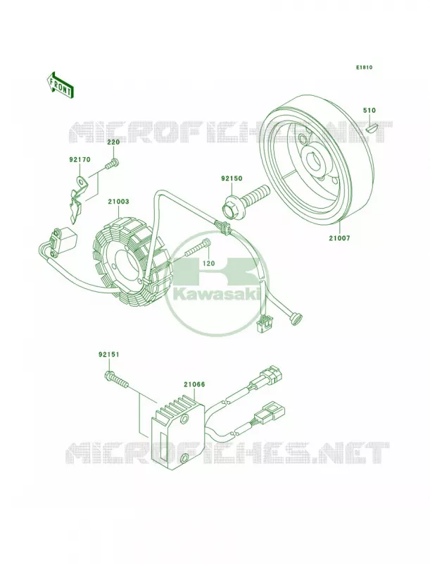 Generator Kawasaki MOTOS 250 2006 KLX250S  KLX250H6F