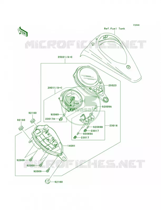 Meters Kawasaki MOTOS 900 2007 Vulcan 900 Custom  VN900C7F