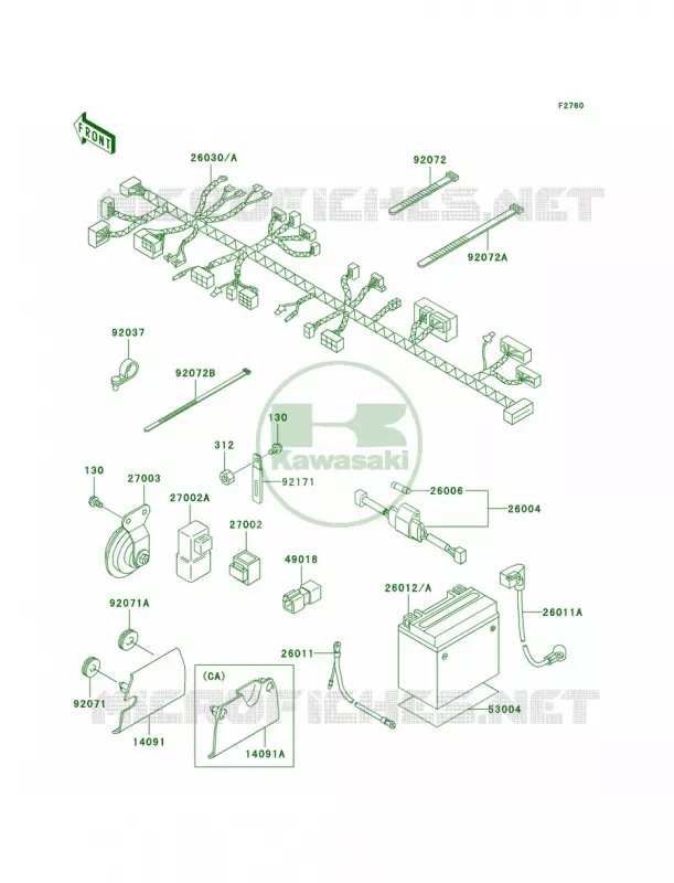 Chassis Electrical Equipment Kawasaki MOTOS 125 2006 Eliminator 125  BN125A6F