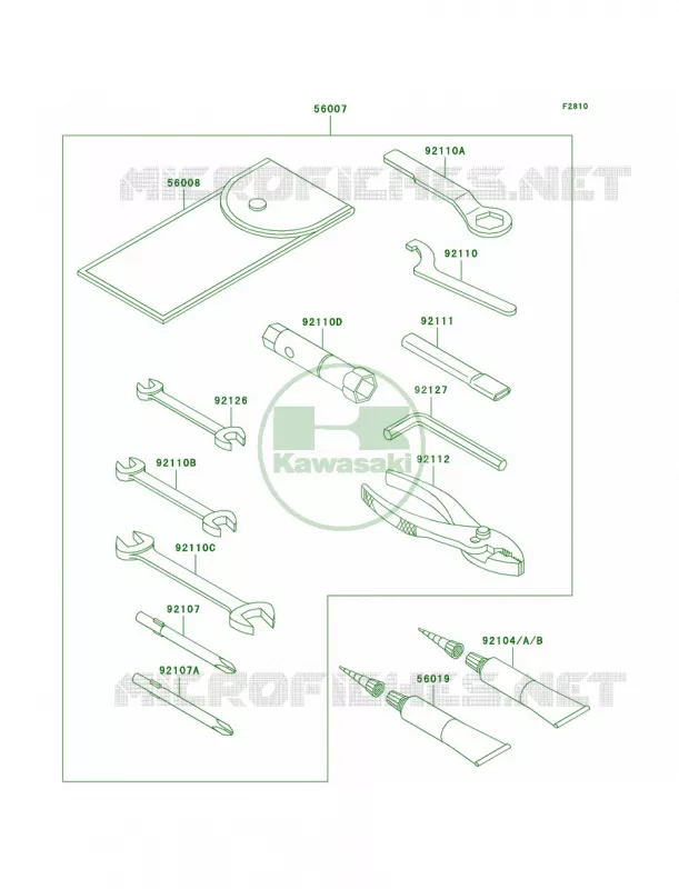 Owner's Tools Kawasaki MOTOS 125 2006 Eliminator 125  BN125A6F