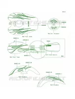 DecalsBlackB7FA pour Kawasaki Vulcan 1600 Mean Streak 2006