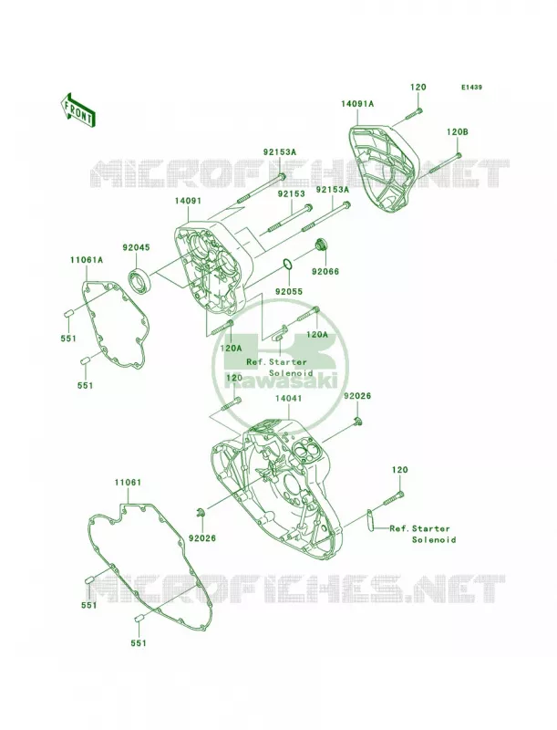 Cam Covers Kawasaki MOTOS 2000 2006 Vulcan 2000  VN2000A6F