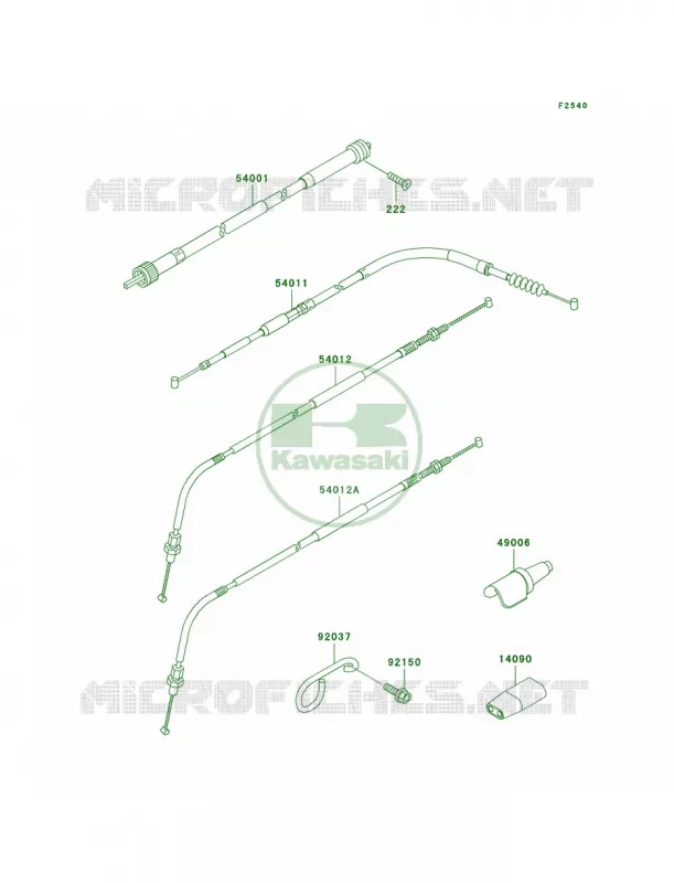 Cables Kawasaki MOTOS 300 2006 KLX300R  KLX300A6F