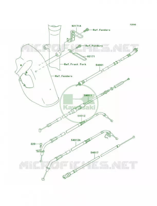 Cables Kawasaki MOTOS 800 2006 Vulcan 800 Drifter  VN800E6F