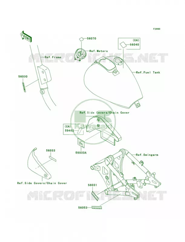 Labels Kawasaki MOTOS 800 2006 Vulcan 800 Drifter  VN800E6F