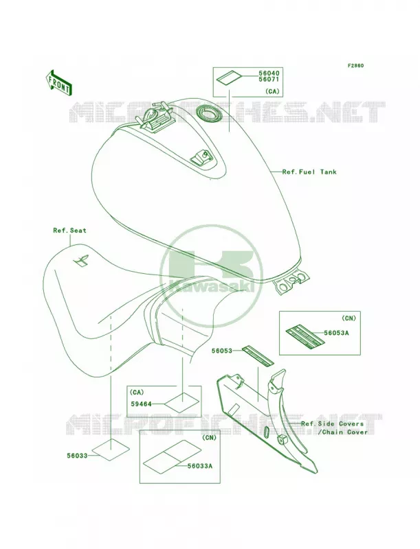 Labels Kawasaki MOTOS 900 2006 Vulcan 900 Classic  VN900B6F