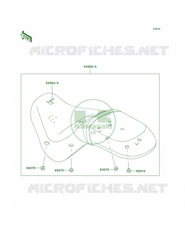 Seat Kawasaki MOTOS 900 2006 Vulcan 900 Classic  VN900B6F