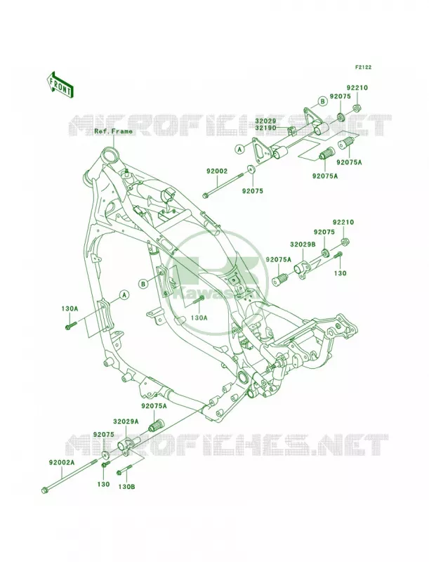 Engine Mount Kawasaki MOTOS 1500 2005 Vulcan 1500 Drifter  VN1500-R5