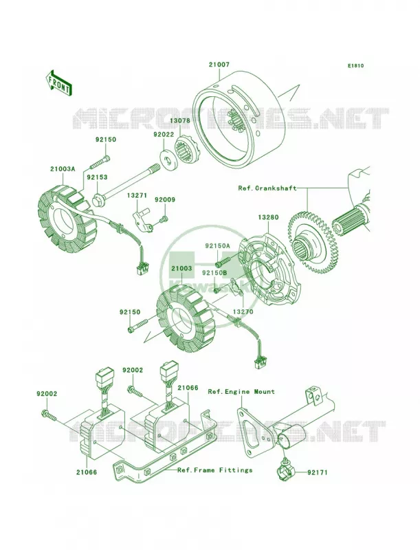 Generator Kawasaki MOTOS 1600 2005 Vulcan 1600 Classic  VN1600-A3
