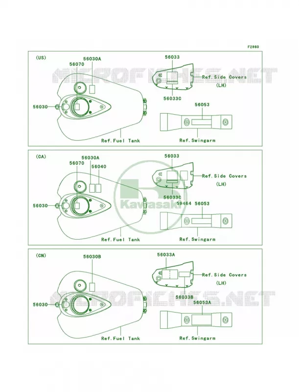 Labels Kawasaki MOTOS 1600 2005 Vulcan 1600 Classic  VN1600-A3