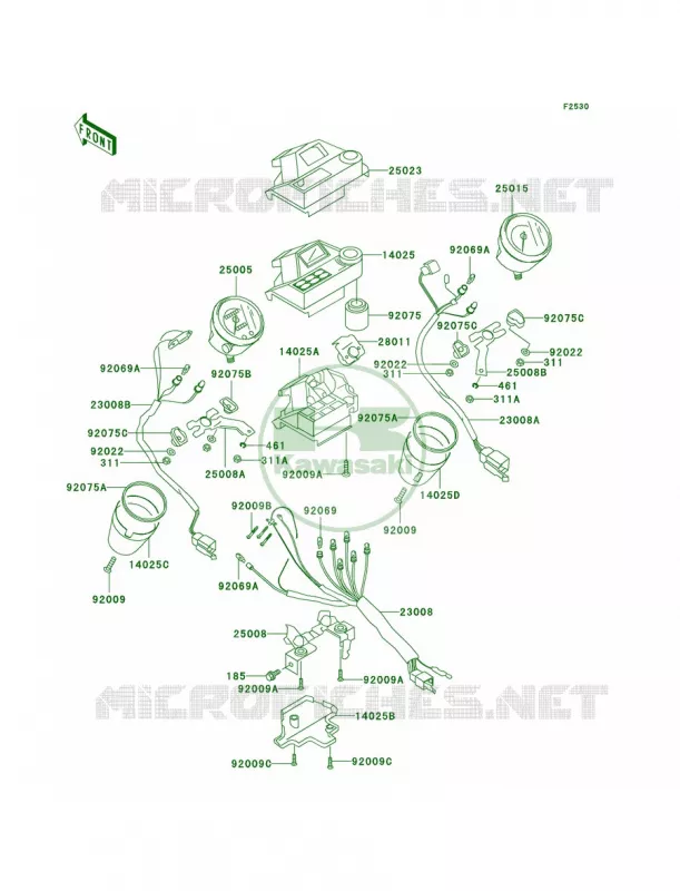 Meters Kawasaki MOTOS 750 2005 Vulcan 750  VN750-A21