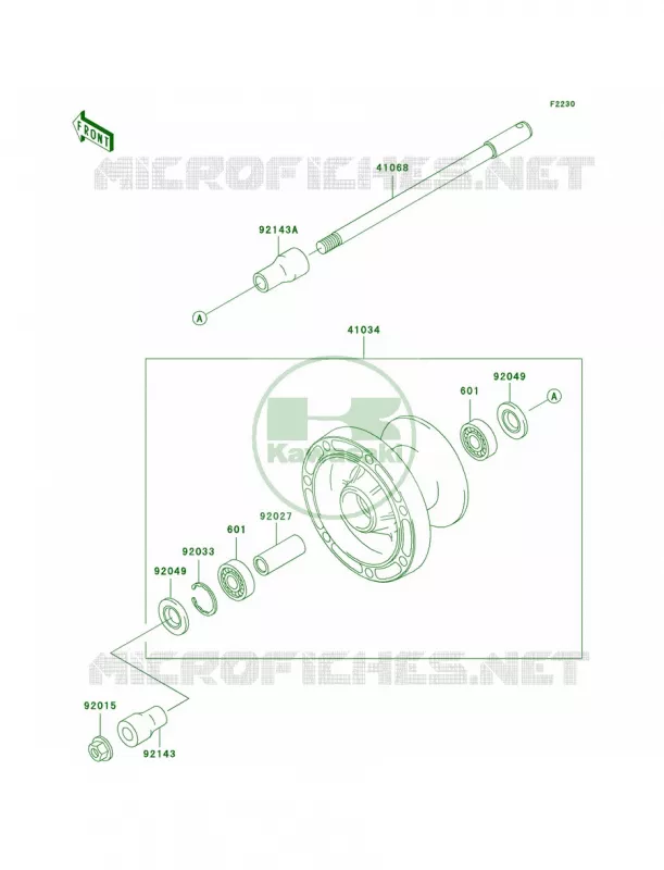 Front Wheel Kawasaki MOTOS 800 2005 Vulcan 800  VN800-A11