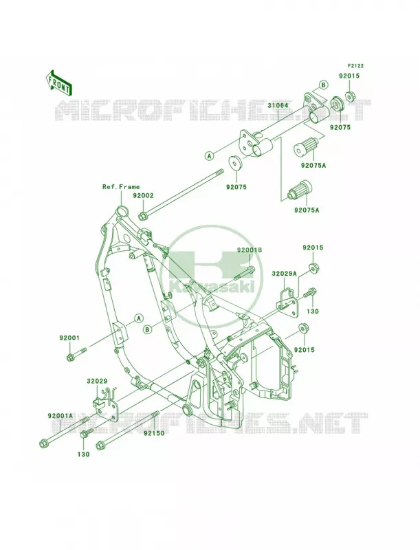 Engine Mount Kawasaki MOTOS 800 2005 Vulcan 800 Drifter  VN800-E5