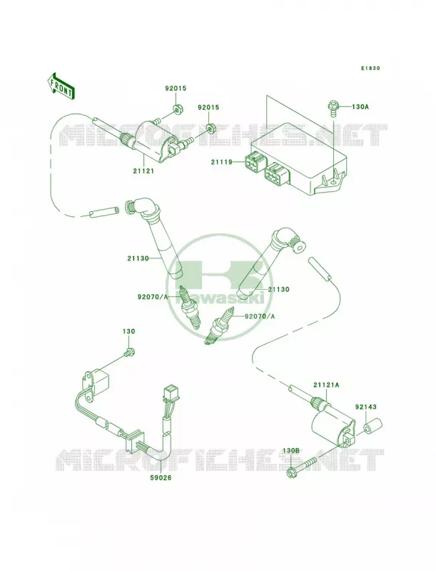 Ignition System Kawasaki MOTOS 800 2005 Vulcan 800 Drifter  VN800-E5