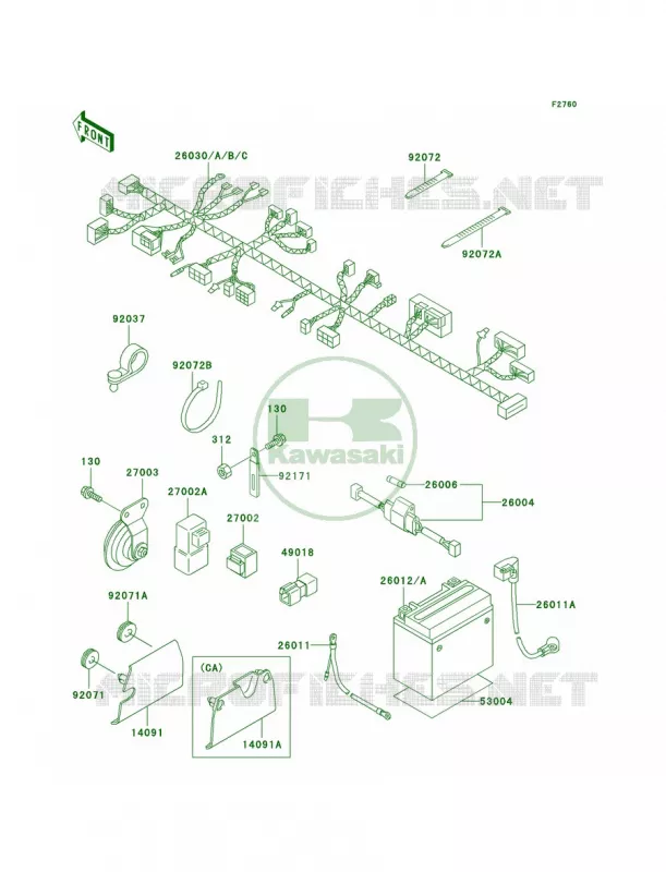 Chassis Electrical Equipment Kawasaki MOTOS 125 2004 Eliminator 125  BN125-A7