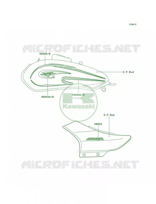 DecalsRedA7 Kawasaki MOTOS 125 2004 Eliminator 125  BN125-A7
