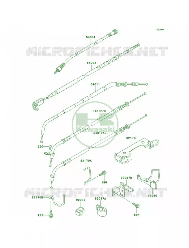 Cables Kawasaki MOTOS 500 2004 Vulcan 500 LTD  EN500-C9