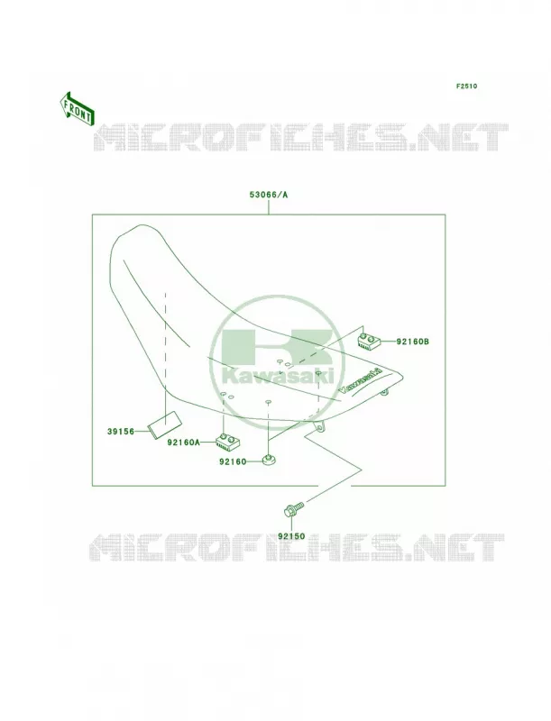 Seat Kawasaki MOTOS 220 2005 KDX220R  KDX220-A12