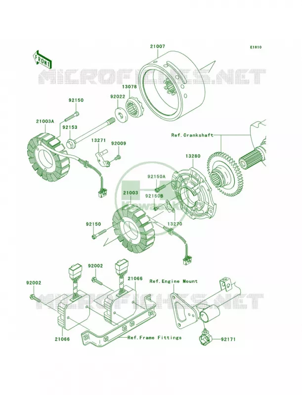 Generator Kawasaki MOTOS 1600 2004 Vulcan 1600 Classic  VN1600-A2