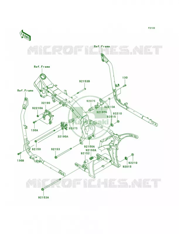 Engine MountA1 Kawasaki MOTOS 2000 2004 Vulcan 2000  VN2000-A1
