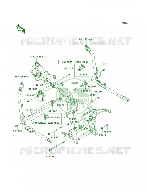 Engine MountA2 Kawasaki MOTOS 2000 2004 Vulcan 2000  VN2000-A1