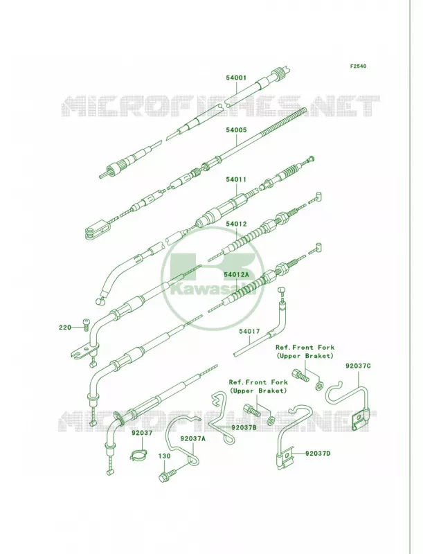 Cables Kawasaki MOTOS 750 2004 Vulcan 750  VN750-A20