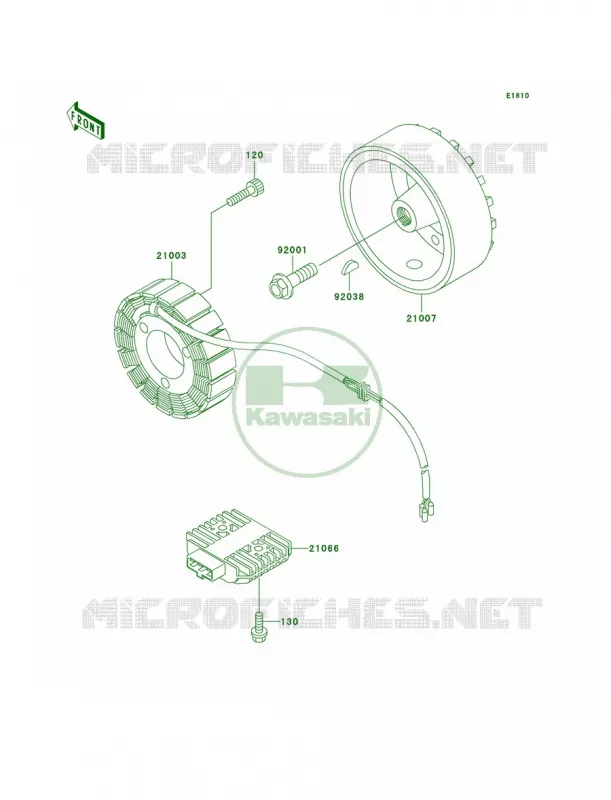 Generator Kawasaki MOTOS 750 2004 Vulcan 750  VN750-A20