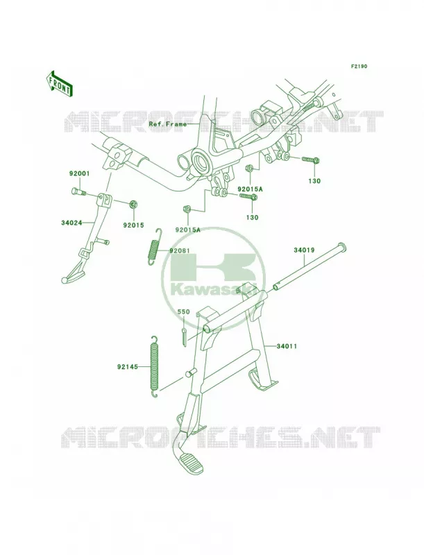 Stands Kawasaki MOTOS 750 2004 Vulcan 750  VN750-A20