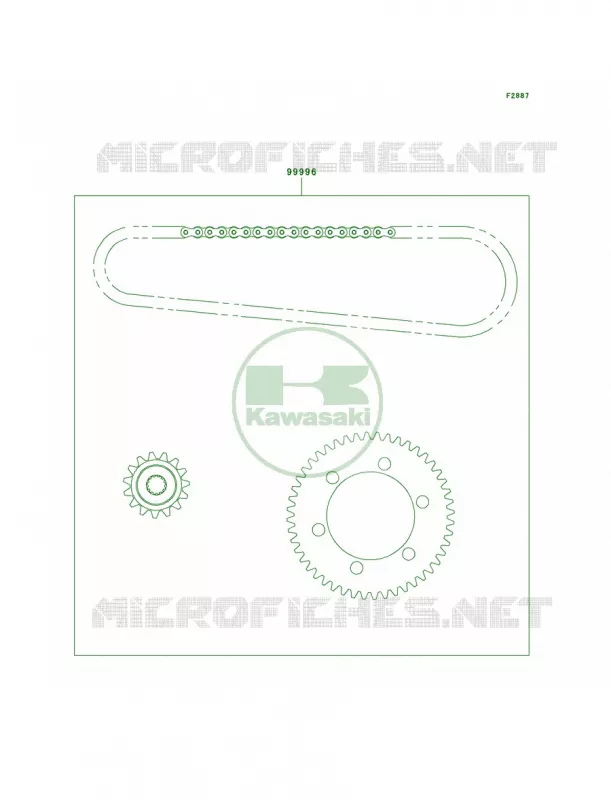 Chain Kit Kawasaki MOTOS 800 2004 Vulcan 800 Classic  VN800-B9