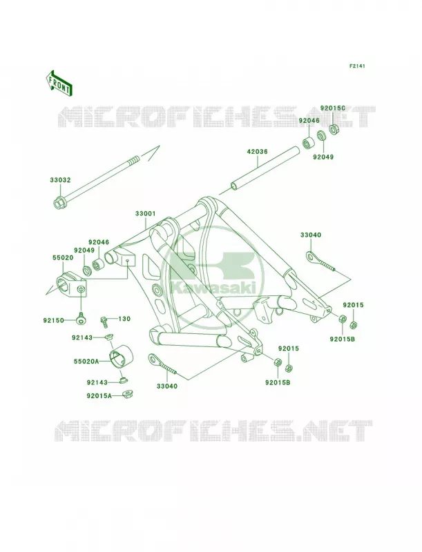 Swingarm Kawasaki MOTOS 800 2004 Vulcan 800 Classic  VN800-B9