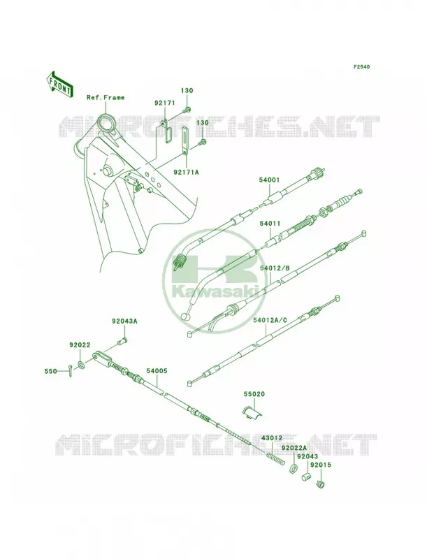 Cables Kawasaki MOTOS 125 2003 Eliminator 125  BN125-A6