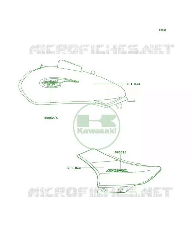DecalsRedA4 Kawasaki MOTOS 125 2003 Eliminator 125  BN125-A6