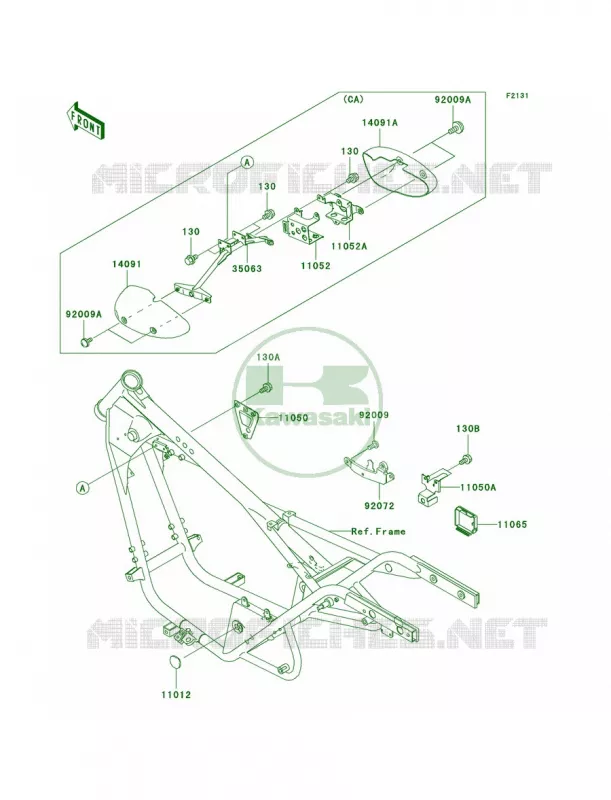 Frame Fittings Kawasaki MOTOS 125 2003 Eliminator 125  BN125-A6