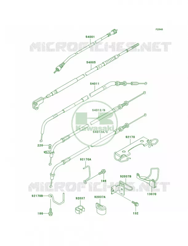 Cables Kawasaki MOTOS 500 2003 Vulcan 500 LTD  EN500-C8