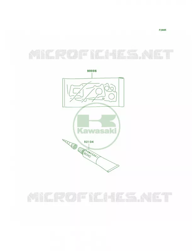 Gasket Kit Kawasaki MOTOS 50 2005 KDX50  KDX50-A3