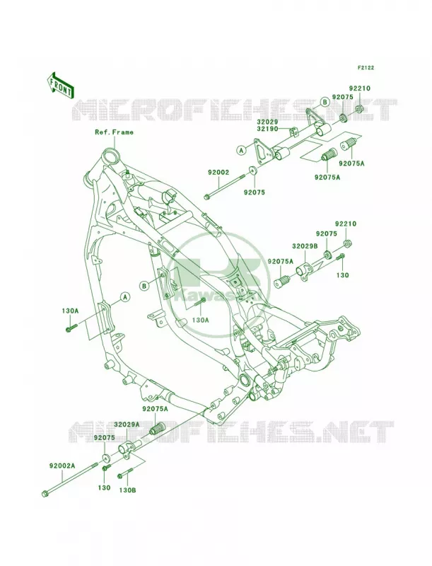 Engine Mount Kawasaki MOTOS 1500 2003 Vulcan 1500 Drifter  VN1500-R3