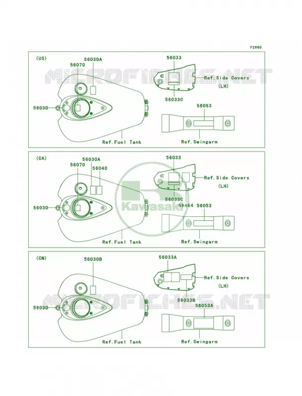 Labels Kawasaki MOTOS 1600 2003 Vulcan 1600 Classic  VN1600-A1