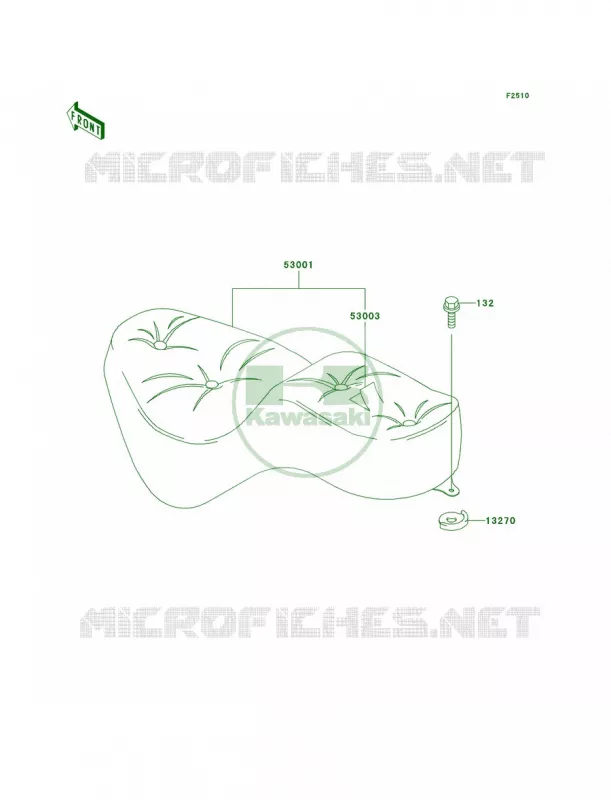Seat Kawasaki MOTOS 800 2003 Vulcan 800  VN800-A9