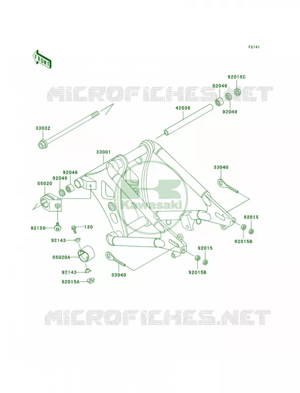 Swingarm Kawasaki MOTOS 800 2003 Vulcan 800  VN800-A9