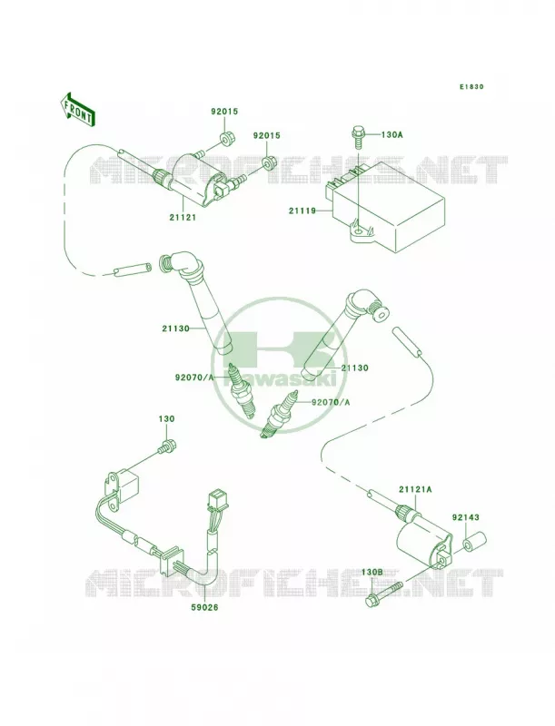 Ignition System Kawasaki MOTOS 800 2003 Vulcan 800 Classic  VN800-B8