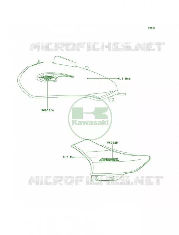 DecalsRedA4 Kawasaki MOTOS 125 2002 Eliminator 125  BN125-A5