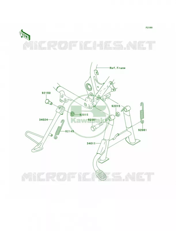 Stands Kawasaki MOTOS 650 2002 W650  EJ650-A4