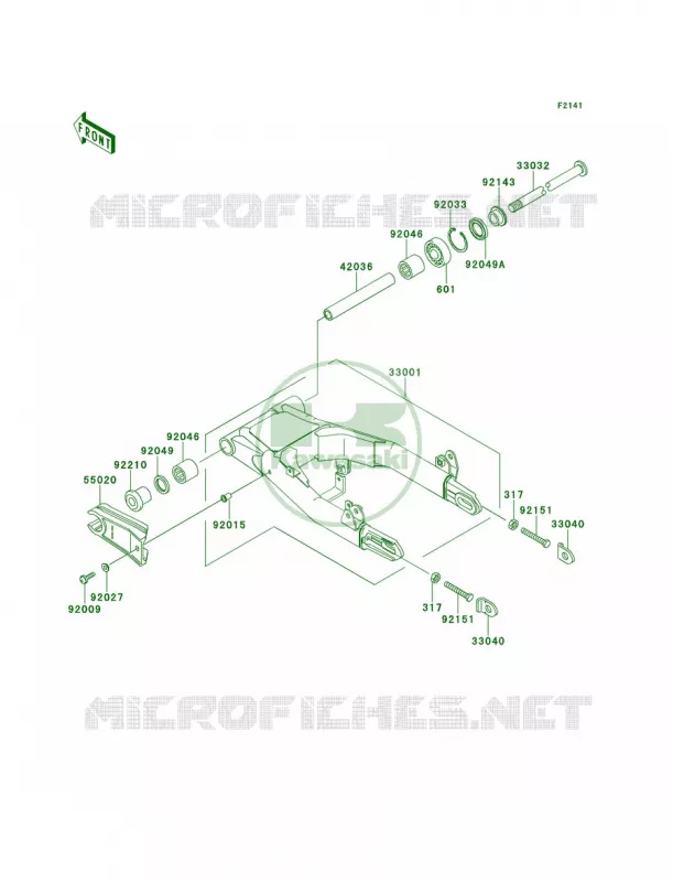 Swingarm Kawasaki MOTOS 650 2002 W650  EJ650-A4