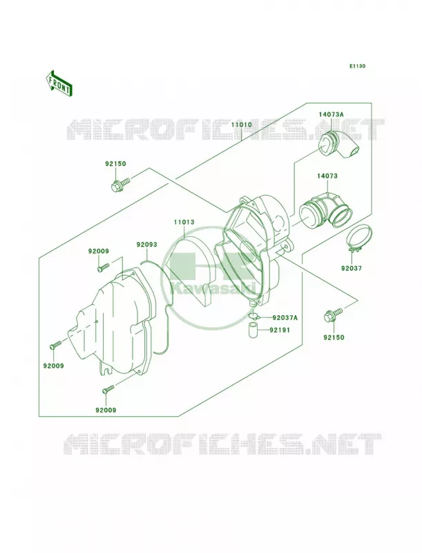Air Cleaner Kawasaki MOTOS 110 2005 KLX110  KLX110-A4