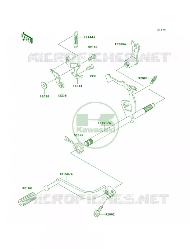 Gear Change Mechanism Kawasaki MOTOS 110 2005 KLX110  KLX110-A4