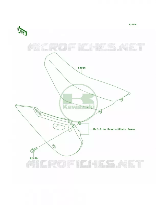 SeatA4 Kawasaki MOTOS 110 2005 KLX110  KLX110-A4